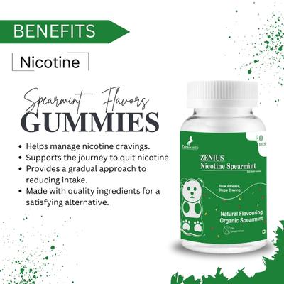 Zenius Nicotine Gummies - Organic Spearmint Flavour 30's - Vital Health