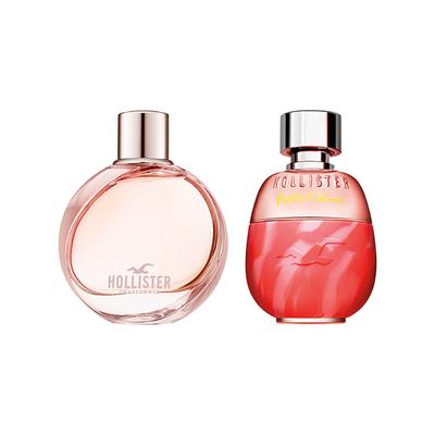 Hollister Wave For Her 100ml + Festival Vibes For Her 100ml Eau De Parfum 2's - Women Perfumes (Edt/Edp)
