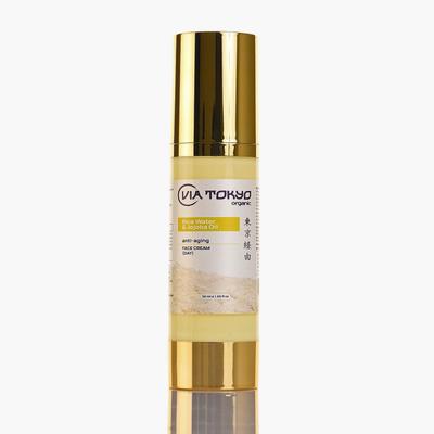 VIA TOKYO ORGANIC Rice Water & Jojoba Oil Face Cream, Anti - Aging Day Cream, No Sulphates, No Paraben 50 ml - Face Creams