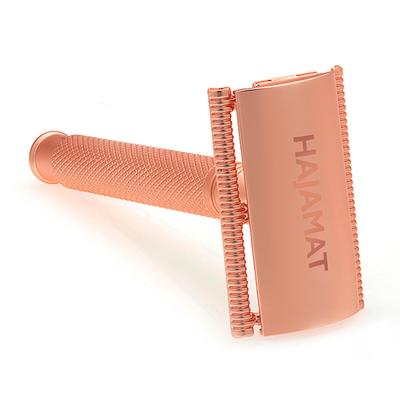 Hajamat Spade Safety Razor, Ultra High Grade Stainless Steel 304, Rose Gold Finish 1's - Razors & Cartridges