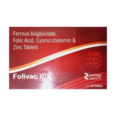 FOLIVAC XT Tablet 10's - Supplements-Vam