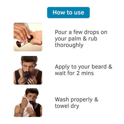 Ustraa Beard Wash - Woody (Pack of 2 x 60 ml) - Beard Shampoo