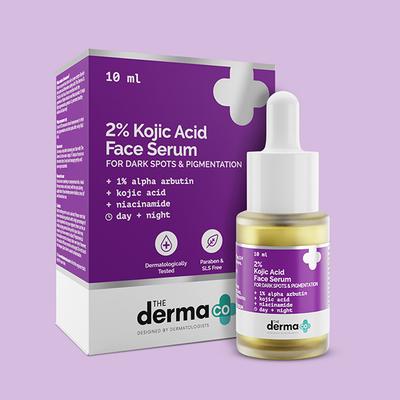 The Derma Co. 2% Kojic Acid Face Serum with 1% Alpha Arbutin & Niacinamide for Dark Spots And Pigmentation 10 ml - Face Serum