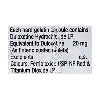 Delok 20mg Capsule 10'S - Depression-Ant