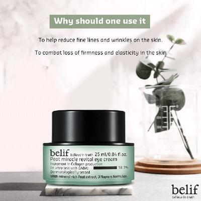 Belif Peat Miracle Revital Eye Cream 25 Ml - Under Eye Creams & Serums