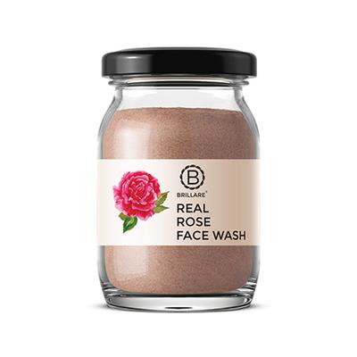 Brillare Real Rose Face Wash For Hydrated, Younger Looking Skin 45 gm - Face Wash & Cleansers