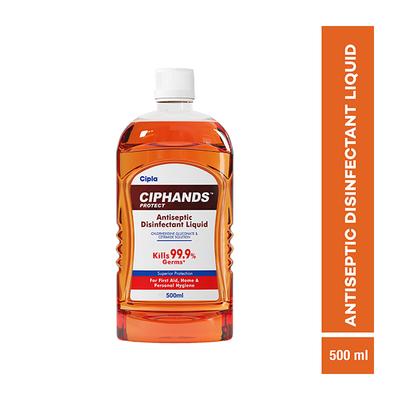 Ciphands Protect Antiseptic Disinfectant Liquid 500 ml - Hand Sanitizer