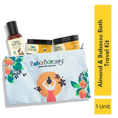 Boho Botanist Almond & babassu Nourishing Travel Kit 1's - Shower Gels & Body Wash