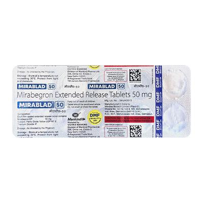 MIRABLAD 50 Tablet 10's - Bladder And Prostate Disorders-Dru
