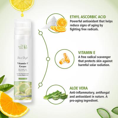 The Beauty Sailor Shine and Bright Vitamin C Cream Promotes Glow and Brightness 50 gm - Day Cream