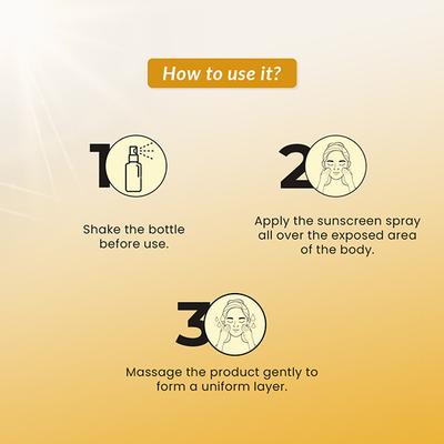 Fixderma Shadow Dewy Sunscreen SPF 50 Spray PA+++ for UVA and UVB Protection 50 ml - Body Sunscreen