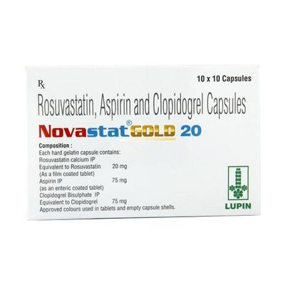 Novastat Gold 20mg Capsule 10'S - Blood Clot-Ant
