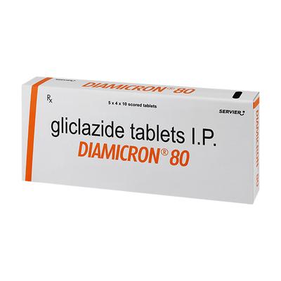 Diamicron 80mg Tablet 10'S - Diabetes-Ant
