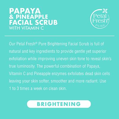 Petal Fresh Brightening Papaya Facial Scrub With Vitamin C 200 ml - Scrubs & Exfoliants