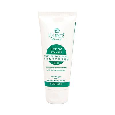 Qurez Mattifying Mineral Sunscreen Spf 30 50 ml - Face Sunscreen