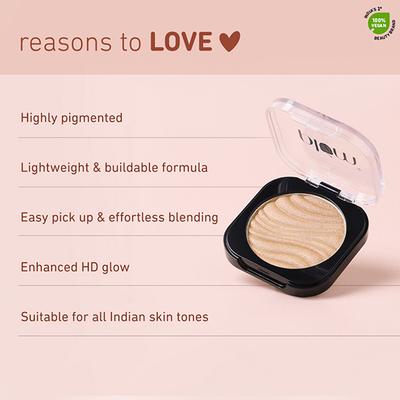 Plum There You Glow Highlighter Highly Pigmented Hd Glow 122 - Gold Touch 4.5 gm - Highlighters & Illuminators