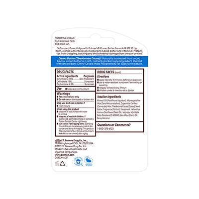 Palmer's Cocoa Butter Formula with Vitamin E SPF 15 Lip Balm 4gm - Lip Balms