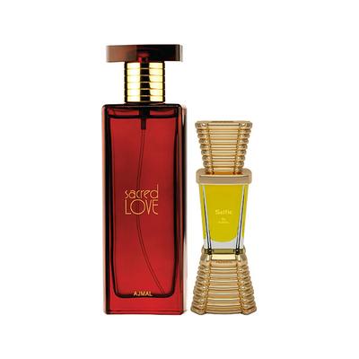 Ajmal Sacred Love EDP Floral Musky Perfume And Raindrops Concentrated Perfume Oil Floral Chypre 60 ml - Women Perfumes (Edt/Edp)