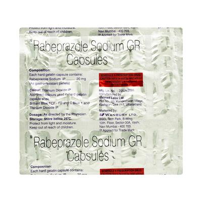 Rabiplus Capsule 15'S - Ulcer/Reflux/Flatulence-Aaa