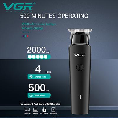 VGR V-933 Professional Trimmer 500 min Runtime 3 Length Settings (Black) 1's - Trimmers