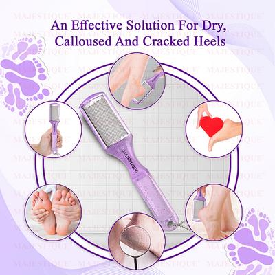 Majestique Foot File for Callus and Heel Removal, Dry and Wet Pedicure Tool - Color May Vary 1's - Nail Care