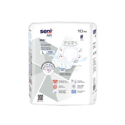 Seni Air Classic Breathable Adult Diapers(L) 10's - Adult Diapers & Pads
