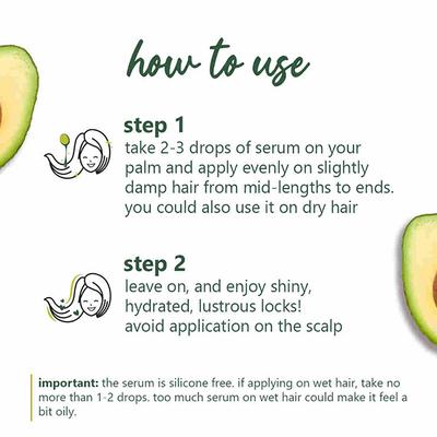 Plum Avocado Frizz-Control Hair Serum 100 ml - Hair Serums