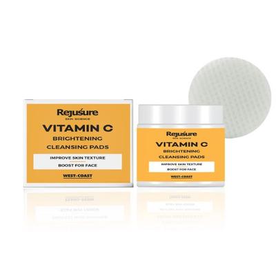 Rejusure Vitamin C Brightening Cleansing Pads 50's - Face Wash & Cleansers