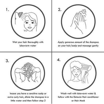 Detoxie Anti-Dandruff and Flake Relief Capsicum Shampoo 200 ml - Shampoos