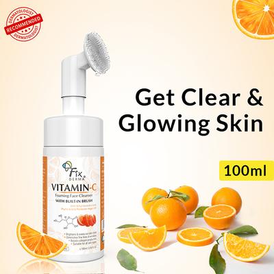 Fixderma Vitamin-C Foaming Face Cleanser 100 ml - Face Wash & Cleansers