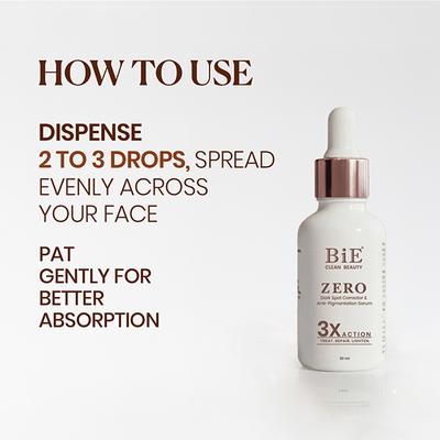 Bie - Beauty In Everything Zero Dark Spot Corrector & Anti-Pigmentation Serum 30 ml - Face Serum