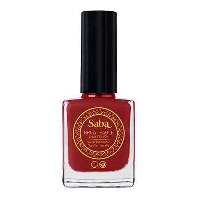 Saba Breathable Long Stay Nail Paint Enriched with Argan Oil Rouge Red 12 ml - Nail Polish