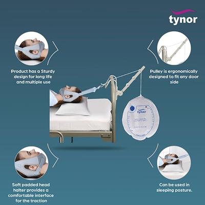 Tynor Cervical Traction Kit with Weight Bag - (Sleeping) (UN) (G 26) - Supports And Braces