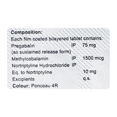 ENTIVON PLUS Tablet 10's - Neuropathic Pain-Dru