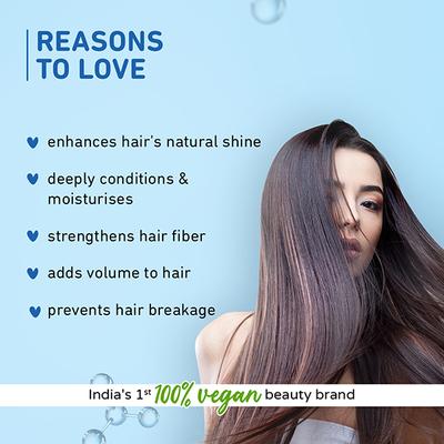 Plum Coconut & Peptides Strength & Shine Hair Mask I Coconut Oil, Pea Peptide I For All Hair Types 200gm - Hair Masks & Packs