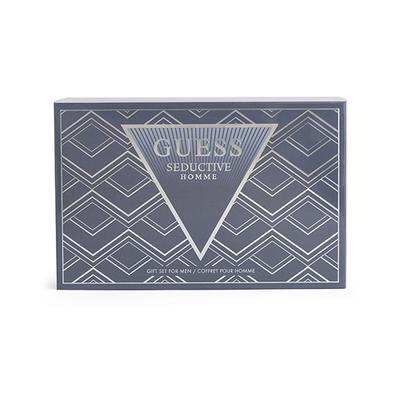 Guess Seductive Homme Gift Set (Eau de Toilette 100ml + Shower Gel 100ml + Body Spray 170g + Pouch) 1's - Men Perfumes (Edt/Edp)