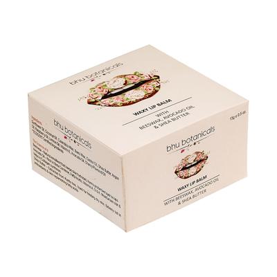 bhu botanicals Waxy Lip Balm with Beeswax Avocado Oil and Shea Butter 15 gm - Lip Balms