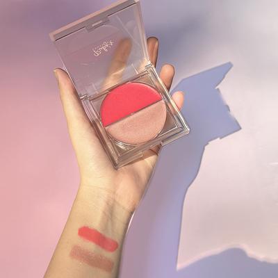 Ruby'S Organics Creme Blush Duo - Illuminate + Poppy Pink 9gm - Face Palettes