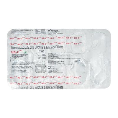 HBZ XT Tablet 10'S - Iron Supplement/Anaemia-Vma