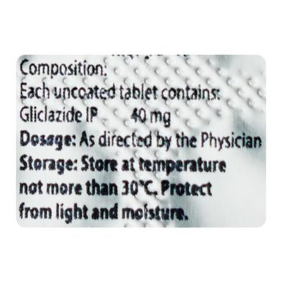 Glizid 40mg Tablet 10'S - Diabetes-Ant