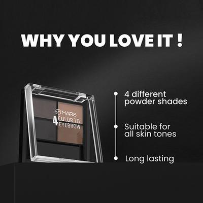 MARS Eyebrow Powder Palette 8 gm - Eyebrow Pencils & Enhancers