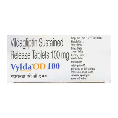 VYLDA OD 100 Tablet 15's - Diabetes-Ant