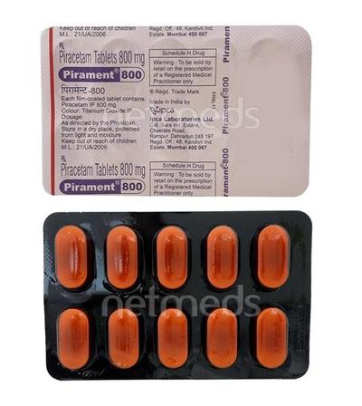 Pirament 800mg Tablet 10'S - Nootropics And Neurotrophics