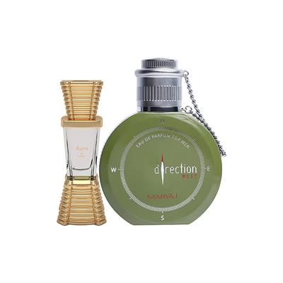 Ajmal Aura Concentrated Perfume Oil Floral Fruity And Maryaj Direction West EDP Green Spicy Perfume 110 ml - Perfumes (Edt/Edp)