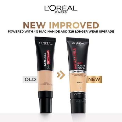L'Oreal Paris Infallible 32H Matte Cover Liquid Foundation - 147 Cool Undertone 30 ml - Foundation