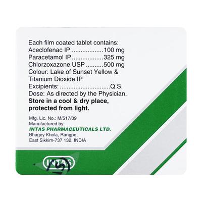 Hifenac MR Tablet 10'S - Muscle Cramps/Spasticity-Mus