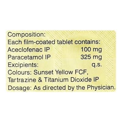 Aceclo Plus Tablet 15'S - Pain relief-Ano