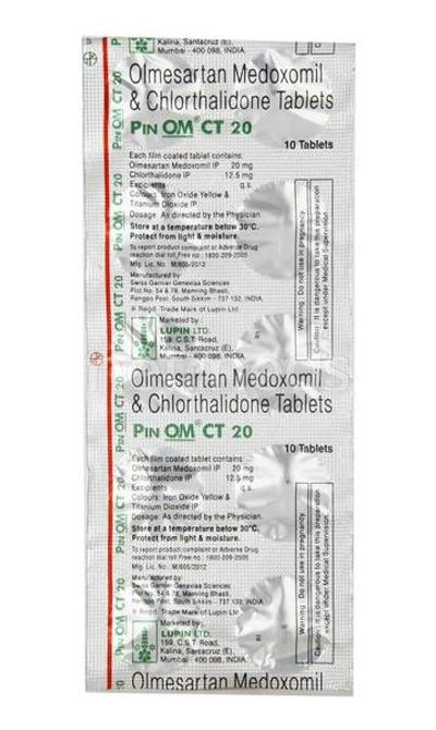 Pinom CT 20mg Tablet 10'S - Hypertension-Ang