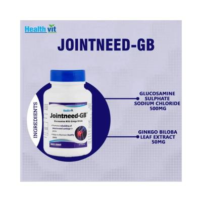 Healthvit Jointneed-GB Glucosamine- Capsules 60's - Calcium And Minerals
