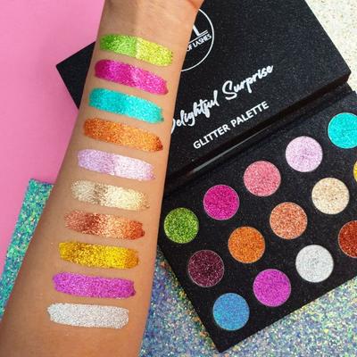 Kingdom Of Lashes - Delightful Surprise X15 Pressed Glitter - Eyeshadow Palette 1's - Eye Shadow Palettes